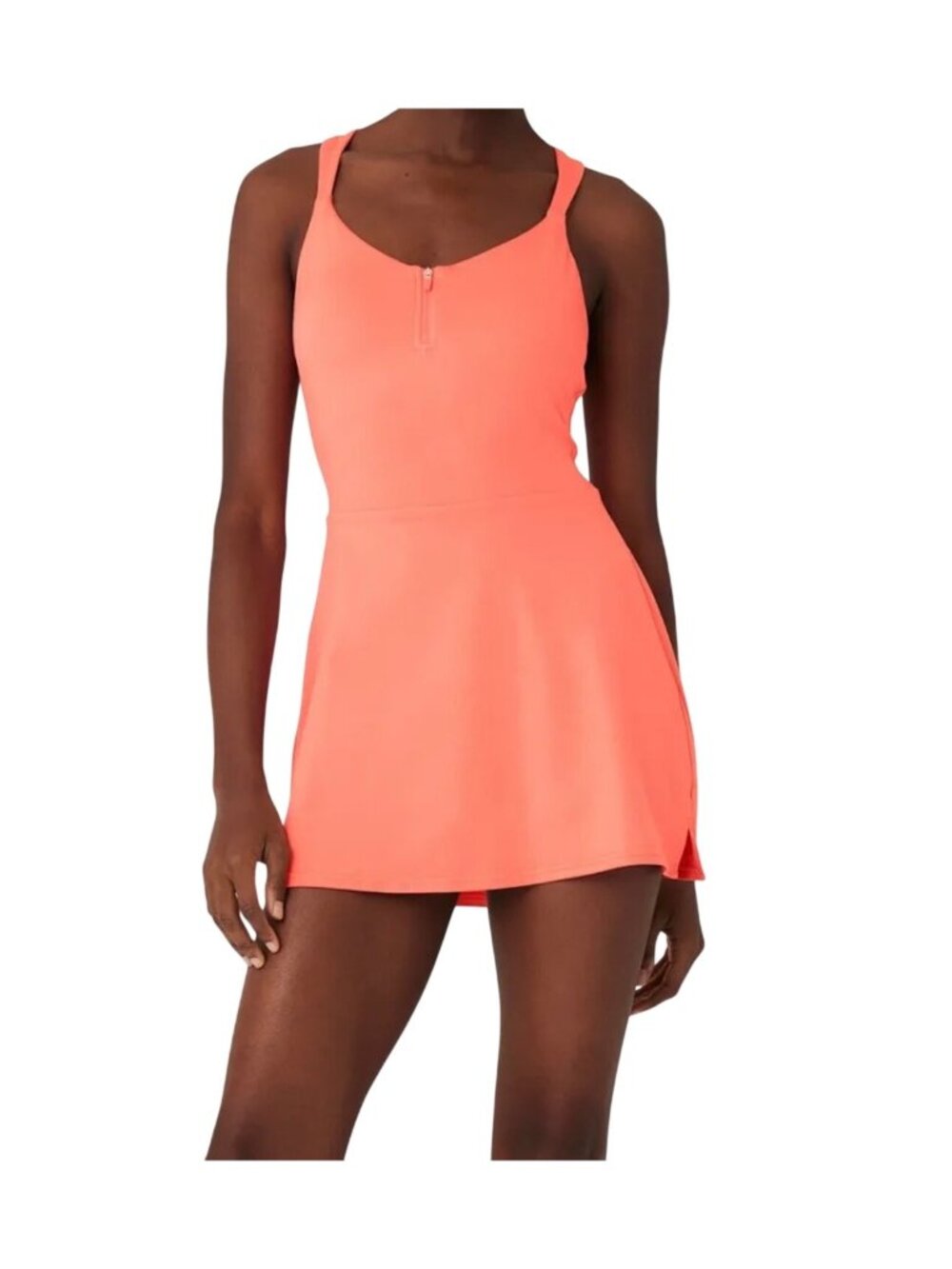 Alo Yoga Alosoft Showcase Dress Size XXS Candy Orange Activewear